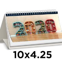 12 Month Desk Tent Calendar - 10x4.25