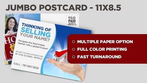 Direct Mail Jumbo Postcard - 11x8.5