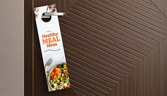 Doorhangers are great for door to door marketting.