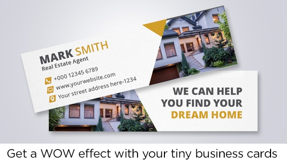 Tiny Business Cards 3.5x1