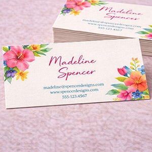 Linen Slick Business Card 3.5x1.5