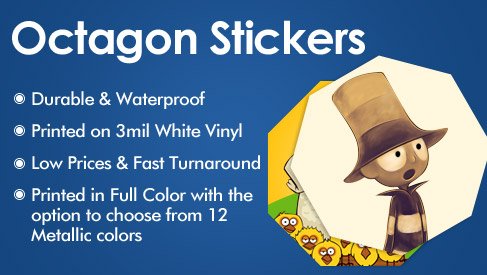 Octagon Sticker