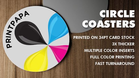 Circle Coasters (3.6 inch Diameter)