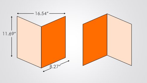 Folded Brochure - Euro A3 Size (16.54x11.69)