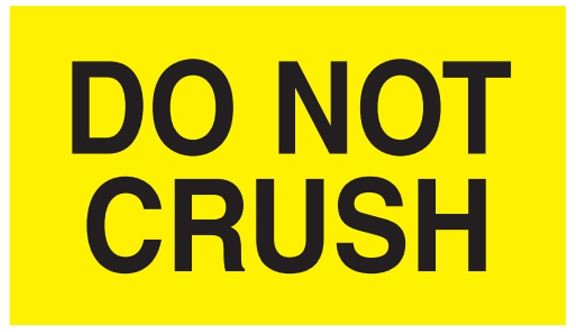 Do Not Crush Labels - 3x5