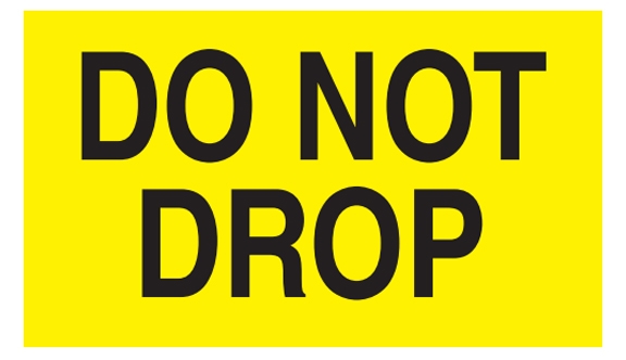 Do Not Drop Labels - 3x5