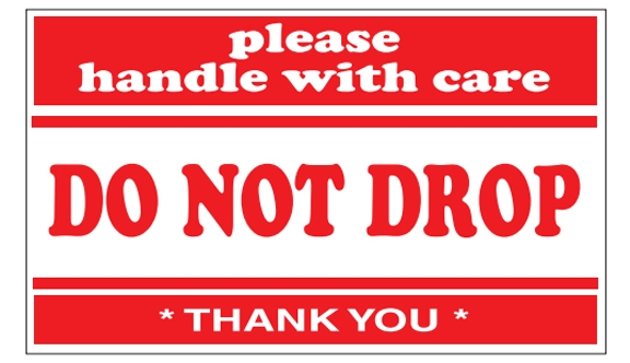 Do Not Drop Labels - 3x5