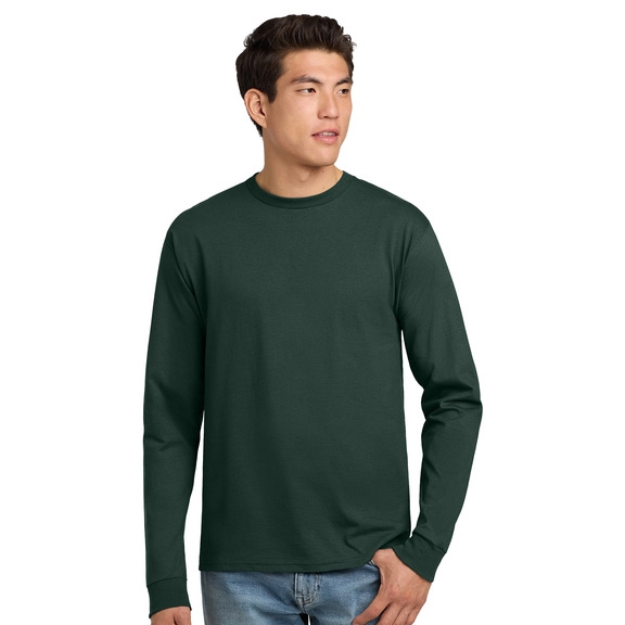 Hanes Authentic 100% Cotton Long Sleeve T-Shirt (5586)