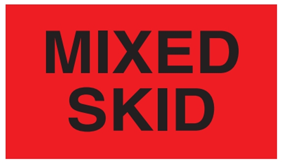 Mixed Skid Labels - 3x5