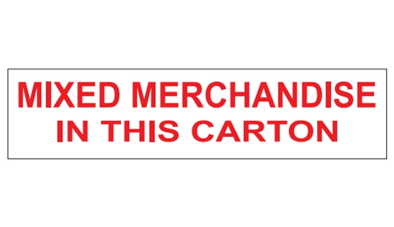 Mixed Merchandise Labels - 1.5x6