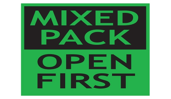 Mixed Pack Open First Labels - 3x4