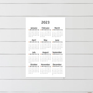 Poster Calendar 11x17