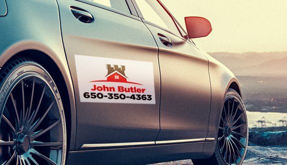 Real Estate Car Magnet Signs