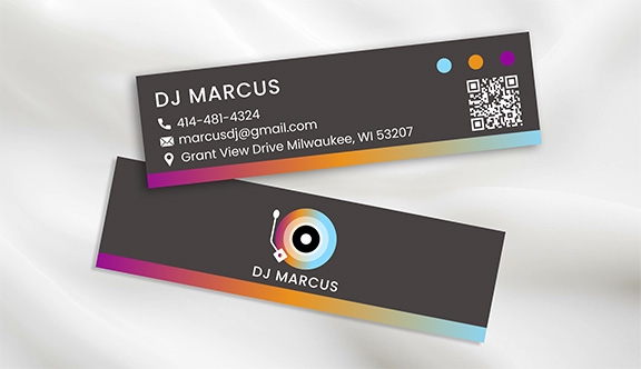 Soft Touch Tiny Business Cards 3.5x1