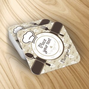 Plastic Square Coasters (4 inch)