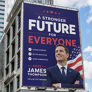 13 Oz Supersize Vinyl Political Campaign Banner