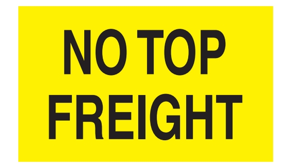 No Top Freight Labels - 3x5