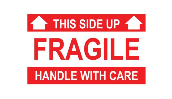 Fragile Labels - This side up/ handle with care - 3x5